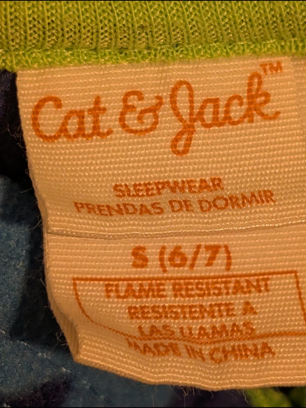 Cat & Jack Blue Patterned Kids Hooded One-Piece Footie Pajamas